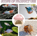 Betta Fish Tank Accessories, 4.33" Ceramic Mushroom Aquarium Decor, Pink