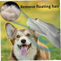 GALYNA Dog Washing Gloves, Pet Grooming Gloves with Soft Brushes, Bathing and Massaging for Dogs and Cats, Silicone Heat Resistant Cleaning Gloves with High-Density Teeth (Gray)