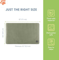 The Cat Ladies Cat Feeding Mat - Waterproof & Dishwasher Safe Small Pet Eating Placemat - Cat & Dog Food Mats for Food and Water Bowl - Protect Floors from Mess - Tropical Leaves