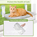 2PCS Replacement Cover for Cat Window Perch, M Size Cordless Cat Window Hammock Bed Accessories, Reversible Breathable/Warm Seat Cover for Inside (Grey, 20.4" L x 11.8" W)