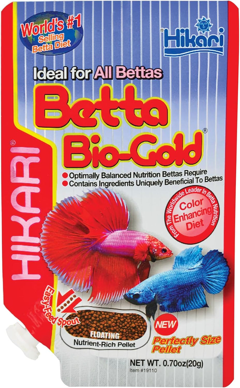 Hikari® Tropical Betta-BioGold® Floating Pellets, Daily Tropical Fish Food for Siamese Fighting Fish, 0.7 oz (20g)