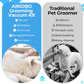 Dog Grooming Vacuum Kit, 5-in-1 Pet Hair Vacuum with Clipper