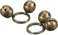 Ripeng Dog Bells for Pet Tracking, 4 Pcs Extra Loud Dog Cat Bells for Collar Brass Pet Accessories with Key Rings Pendan