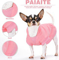 Paiaite Small Dog Hoodie Sweater Sleeveless with Pockets & Hat: Winter Pet Coat for Puppy Doggie Chihuahua, Small-Medium