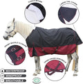 1200D Horse Blanket, 200g Medium Weight Waterproof Winter Turnout
