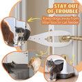 TGIOW Cat Door Latch, Cat Door Stopper Keep Open 2.5-6", 2 Pcs, White
