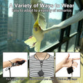 Retractable Bird Leash,Parrot Flying Rope,Anti-Bite Wire Rope Parrot Leash,Adjustable Bird Harness for Training,with 5pc