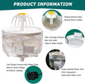 Petlex Bird Bath Indoor Automatic Parrot Shower Bathtub with Pump Recirculating Filtration Safe for Birds to Bathe or Drink, Perfect for Parakeets Budgie Cockatiels Lovebirds Finches Canaries