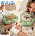 Avont Soft Cat Cone M Sagegreen Post-Surgery Anti-Lick Adjustable