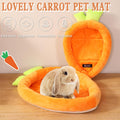 Bunny Bed Rabbit Bed Carrot Shape Bunny Beds Soft Comfortable Rabbits Beds Machine Washable Indoor Guinea Pig Bed Cute S