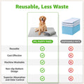 Dog Grass Pad with Tray for Dogs Puppy Potty Training to Pee & Poop Indoor