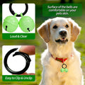Bells for Dog Collar, Glow Bell for Medium to Large Dogs, Easy Clip Clasp, Extra Loud Pet Tracker & Save Wildlife, Durab