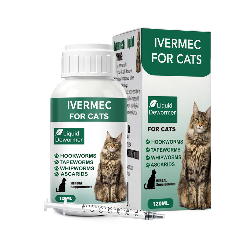 Dewormer for Cats Broad Spectrum for Tapeworms, Roundworms & Hookworms, Promotes Digestive Comfort & Daily Balance