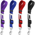YuCool Dog Seat Belt,4 Piece Set Dog Car Adjustable Seatbelts for Vehicle Nylon Pet Safety Heavy Duty & Elastic Car Harness for Dogs