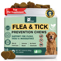 Dogs Flea and Tick Prevention Treatment Chewable, Flea and Tick Prevention for Dogs, Oral Flea Pills Treatment Support Supplement - Flea and Tick Chews - All Breeds & Sizes - 150 Ct