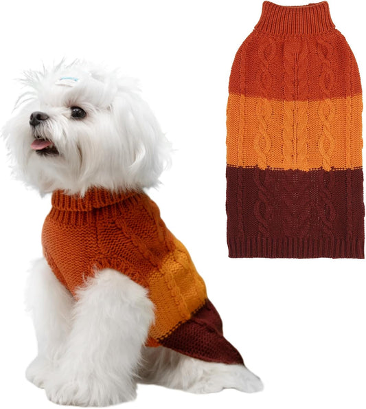 EXPAWLORER Dog Sweater-Fall Dogs Sweaters for Girls Boys