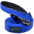 Max and Neo Reflective Nylon Dog Leash - We Donate a Leash to a Dog Rescue for Every Leash Sold (Blue, 6 FT)