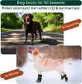 Kuoser Non Slip Dog Socks with Grippers for Hardwood Floors