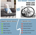 DoggieKit Cat Surgery Recovery Suit, Kitten Anti Licking Onesie for Female Spay Male Neuter, Soft Breathable Surgical Bodysuit, Post Operative Shirt for Abdominal Wound E-Collar & Cone Alternative