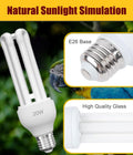 KINGYEENUO E26 UVA UVB Light Bulb for Birds 2.4 UVB 20W Compact Flourescent Lamp for All Kinds Captive Birds, Natural Sunlight Simulation Bird Parrot Light Bulb Compact UVB Lamp Bird Cage UVB Light