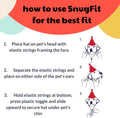 Huxley & Kent Pet Hat | Antler Buffalo Check (Large) | Festive Christmas Holiday Accessory for Dogs/Cats | Holiday Pet Hat | SnugFit Sliding Toggles for Best Fit