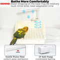 Automatic Parakeet Bird Bath with Pump, Large Bird Shower Fountain