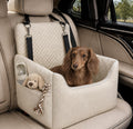 ALL GOOD PET SUPPLIES Dog Car Seat for Small/Medium Dogs Under 35lbs, Soft Booster Car Seat with Detachable Washable Cover and Cushion, Puppy Dog Car Bed