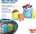 WEST PAW Zogoflex Toppl Interactive Treat Dispensing Puzzle Dog Toy for Mental Stimulation & Enrichment-Holds Kibble & T