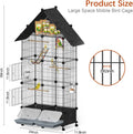 Large Bird Cage with Pullout Tray for Parakeets, Cockatiels, Lovebirds