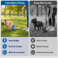 Pooper Scooper for Dogs, Hands-Free Pet Waste Pickup Tool, Foldable 8 Inch Design with 32 Inch Extendable Handle, Stainl
