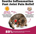 Glucosamine for Cats, Cat Joint Supplement with Chondroitin, Omega-3s & Green-Lipped Mussel, Pain Relief Crunchy & Cream