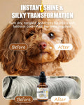 Pet Fur Care Oil - Detangles, Reduces Shedding - Adds Shine with Collagen & Natural Oils - Leave-in Conditioner for Dogs