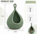 Snake Hammock for Reptile Tank, Bearded Dragon Window Hammock with Adhesive Hooks, Wall-Mounted Terrarium Resting Bed an