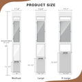 Dog Door for Sliding Glass Door, Adjustable Height 75 3/5" to 80" Sliding Door Pet Door Insert with Screen Design, Suitable for Large Dogs Up to 75 lbs, New