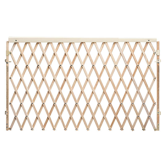 Evenflo Expansion Walk-Thru Room Divider Baby Gate (Natural Wood)