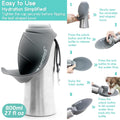 LumoLeaf Portable Dog Water Bottle 27 OZ, Stainless Steel Pet Travel Water Bottle Dispenser for Walking, Hiking and Outd