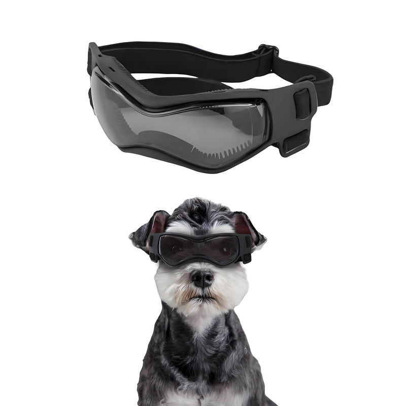 Kagoty Small Dog Goggles Small Breed, Small Dog Sunglasses UV Eye Protection for Medium Breed Dogs, Doggy Goggles Puppy Eyewear Glasses Pet Sunglasses, Black