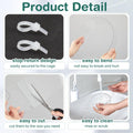 Juexica 3 Pcs 82.7 x 4.5 Inch Guinea Pig Cage Liner Clear Cuttable Critter Cage Liner with Pre Drilled Holes Urine Guard