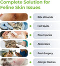 Vetenix Cat Wound Care Spray Feline Healing Aid, Skin Repair for Cuts, Sores & Abrasions | Itch Relief for Irritated Cat Skin | Hot Spot & Allergy Support | Safe & Non-Toxic | 3.38 fl oz