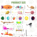 Fashion's Talk Cat Toys Variety Pack for Kitty 20 Pieces