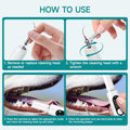 Dog Teeth Cleaning Kit Dog Plaque and Tartar Remover with LED Light 5 Adjustable Modes Electric Toothbrush Pet Teeth Cle