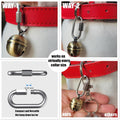 PILHCY 2 Extra Loud Dog and Cat Bells, Heavy Duty Copper Collar Bell with Quick Link for Pet Tracking