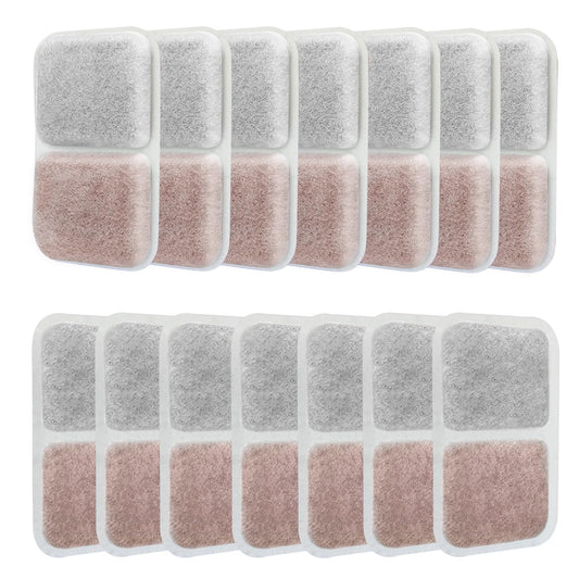 Stitokg 14-Pack Litter Box Filters Compatible with Catit Airsift Jumbo/Regular/Smartsift Litter Boxes, Dual Action Purifier Pads to Absorb and Freshen Litter Box Odors