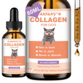 Collagen for Cats - Grass Fed Cat Collagen Drops - Cat Joint Supplement - Skin & Coat, Digestive & Immune Support - Senior Cat Supplement with MSM, Hyaluronic Acid, Biotin - Roast Chicken Flavor