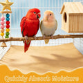 50 Pack Gravel Liner Calcium Paper for Bird Cage