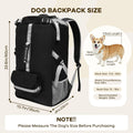 Dog Carrier Backpack, Breathable Honeycomb Mesh Pet Travel Bag with Built-in Safety Leash, Adjustable Buckles and Non-Sl