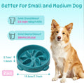 WinTour 2 Pack Slow Feeder Dog Bowls, BPA Free, Medium & Small Dog Bowls