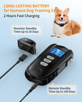 Dog Shock Collar with Remote Control – Shock Collar for Dogs 10–120 lbs, 2000FT Long Range IPX7 Waterproof Rechargeable 