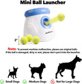 Pet Prime Automatic Dog Ball Thrower Launcher for Small and Medium Dogs, Interative Dog Fetch Machine with 3 Tennis Ball