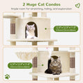 Globlazer 66inch Corner Cat Tree Tower for Indoor Large Cats, C66